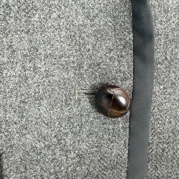 J. Crew Professor Blazer Women's Size 12 Grey Black Wool Jacket Schoolboy Preppy - Picture 4 of 14